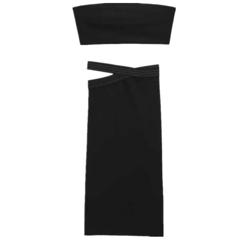 ربيع 2025 المرأة مطاطا التفاف الصدر عادية Faionable ort توب جديد وصول الصبار تصميم تنوعا Sli ملابس علوية #5