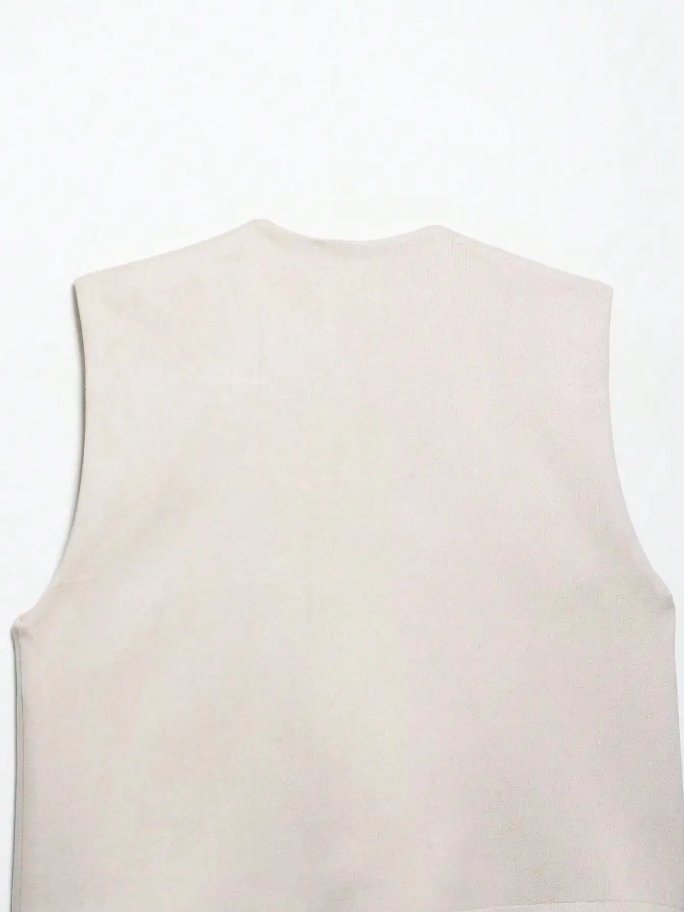 HH Elegante Damen O-Ausschnitt Weste Ärmellos Locker Sitzendes Tanktop Büro-Arbeitskleidung Business Casual Schicke High-Street-Mode Damenwesten – Detail 10