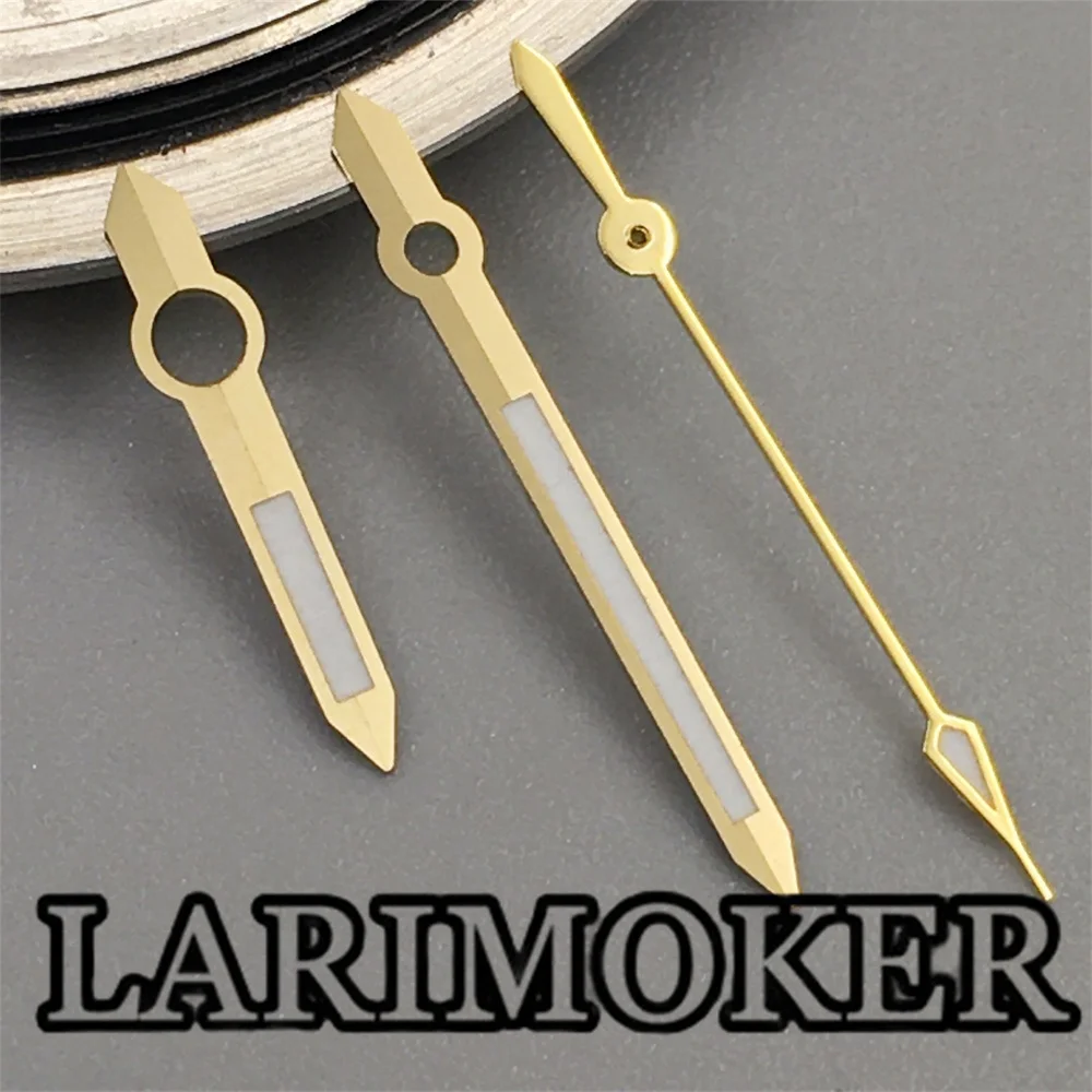 LARIMOKER Black Silver Gold Blue Rose Gold Watch Hands Green Luminous Hands fit NH35 PT5000 Movement