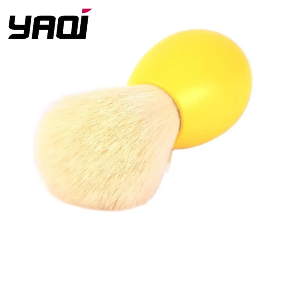 فرشاة الحلاقة بعقدة الكشمير من ياكي باني - أداة العناية باللون الأصفر للرجال مثالية لعيد الفصح