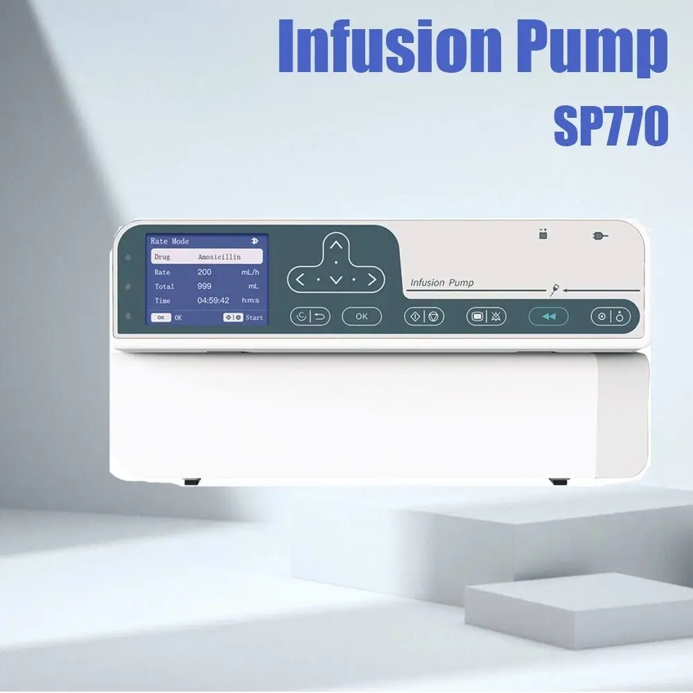 

CONTEC SP770 Volumetric Infusion Pump KVO Rate visual alarm Air bubble IV NEW