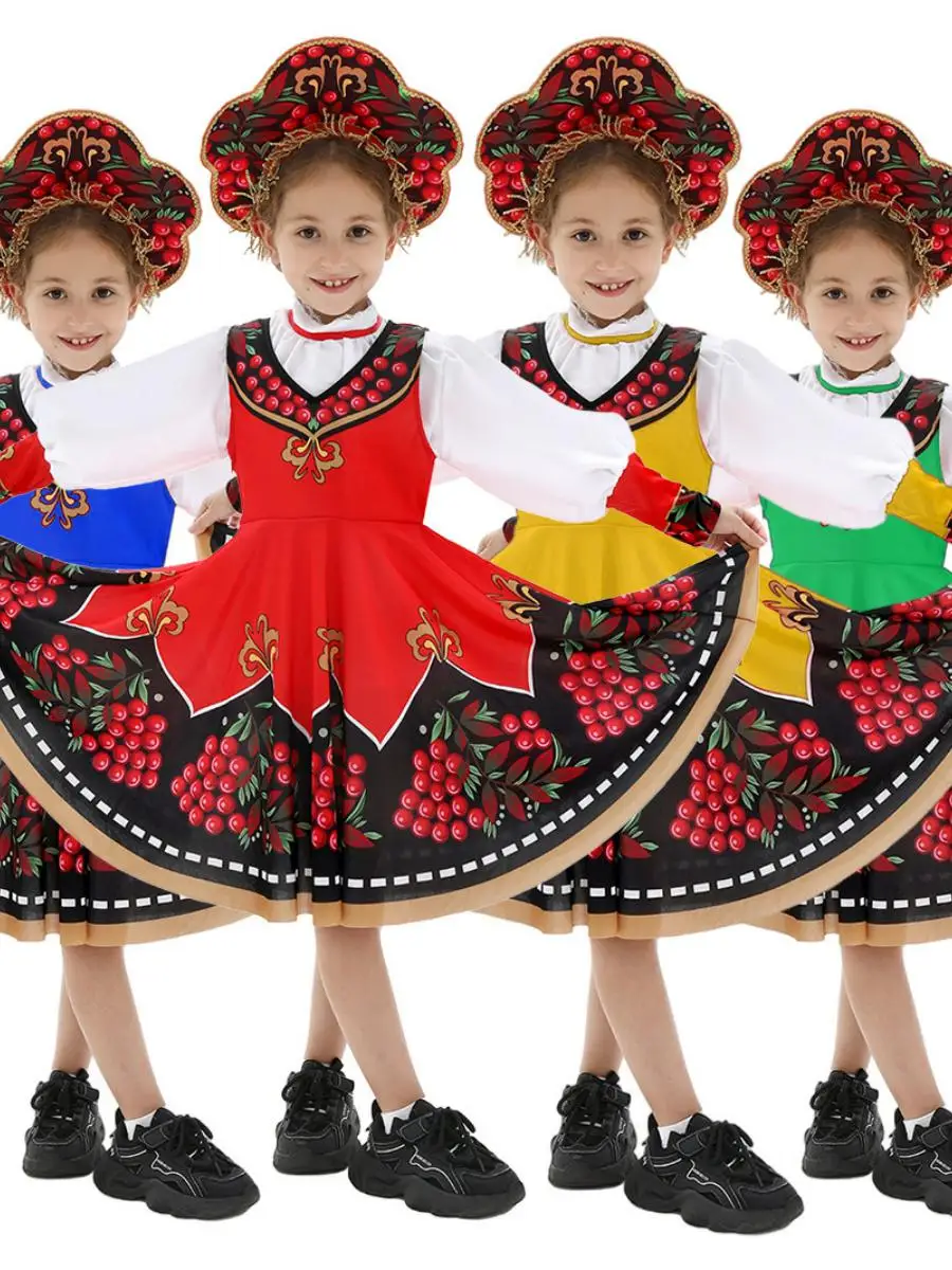 New Children's Ethnic Costume loween Stage Performance Cosplay Outfit National Sle Cultural Costumes Children's Wear