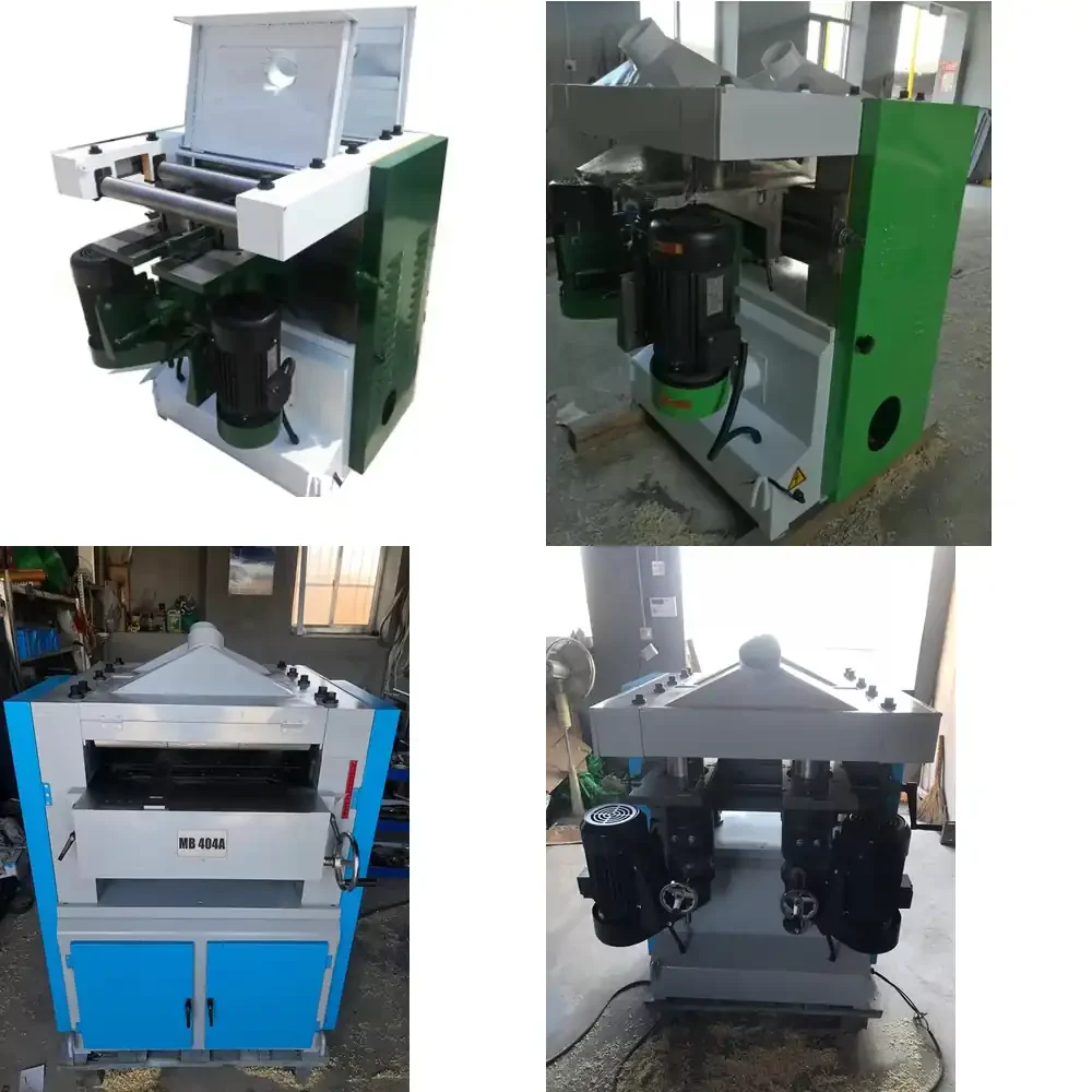 This wood planer 4 side is a heavy-duty four sided planer thicknesser designed for professional woodworking shops and