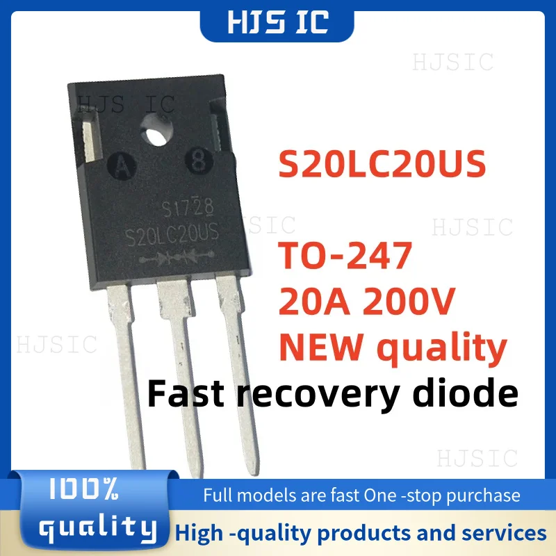 5 uds ~ 10 Uds nuevo 100% calidad S20LC20US S20LC20 TO-247 20A 200V transistores de diodo rectificador de recuperación rápida electrónica electrónica