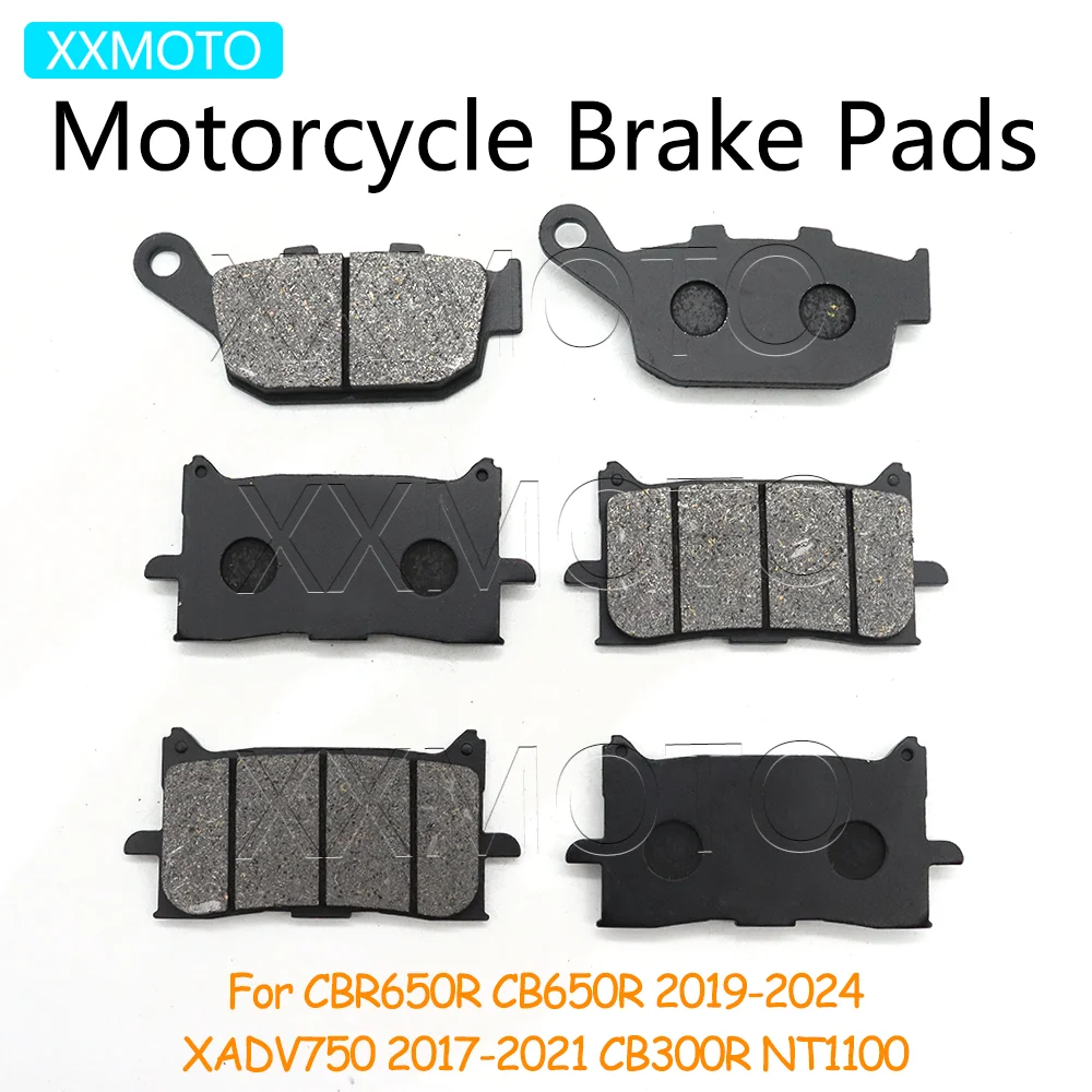 

For Honda CBR650R XADV750 CB300R NT 1100 CBR 650R CB 300R X-ADV750 XADV 750 Motorcycle Front Rear Brake Pads CBR650R Accessories