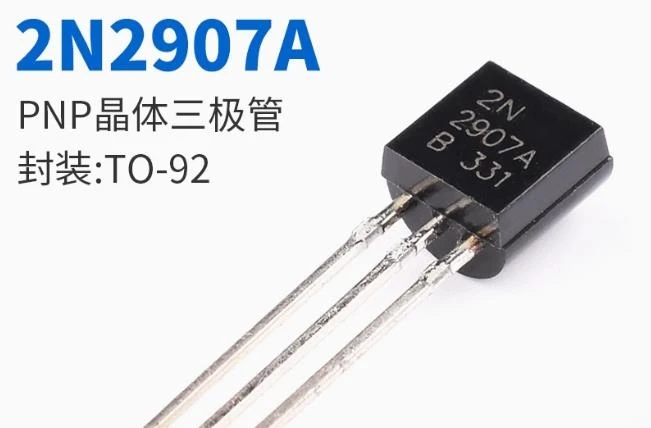 100pcs 2N2907 TO-92 PNP Transistor 2907A 0.8A 60V 2N2907A