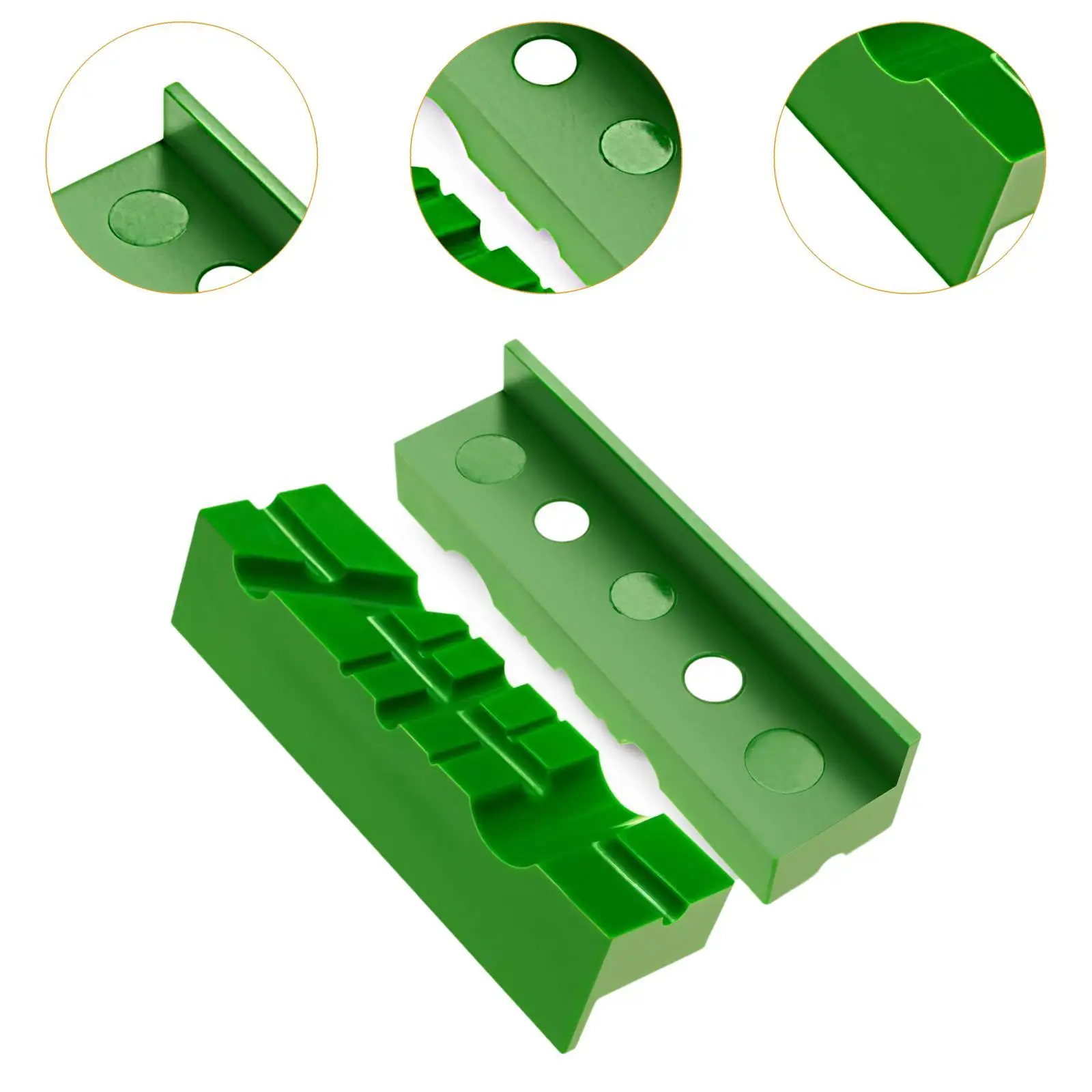 Premium Magnetic Vise Jaws TPU Soft Pads Multi Groove Bench Jaw Protector for Woodworking Metalworking and Pipe Holding