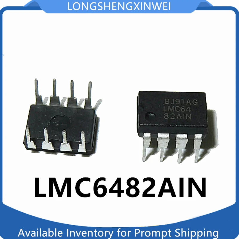 1PCS LMC6482AIN LMC6482IN LMC6482 DIP8 Dual Track-to-Track Input-Output Operational Amplifier