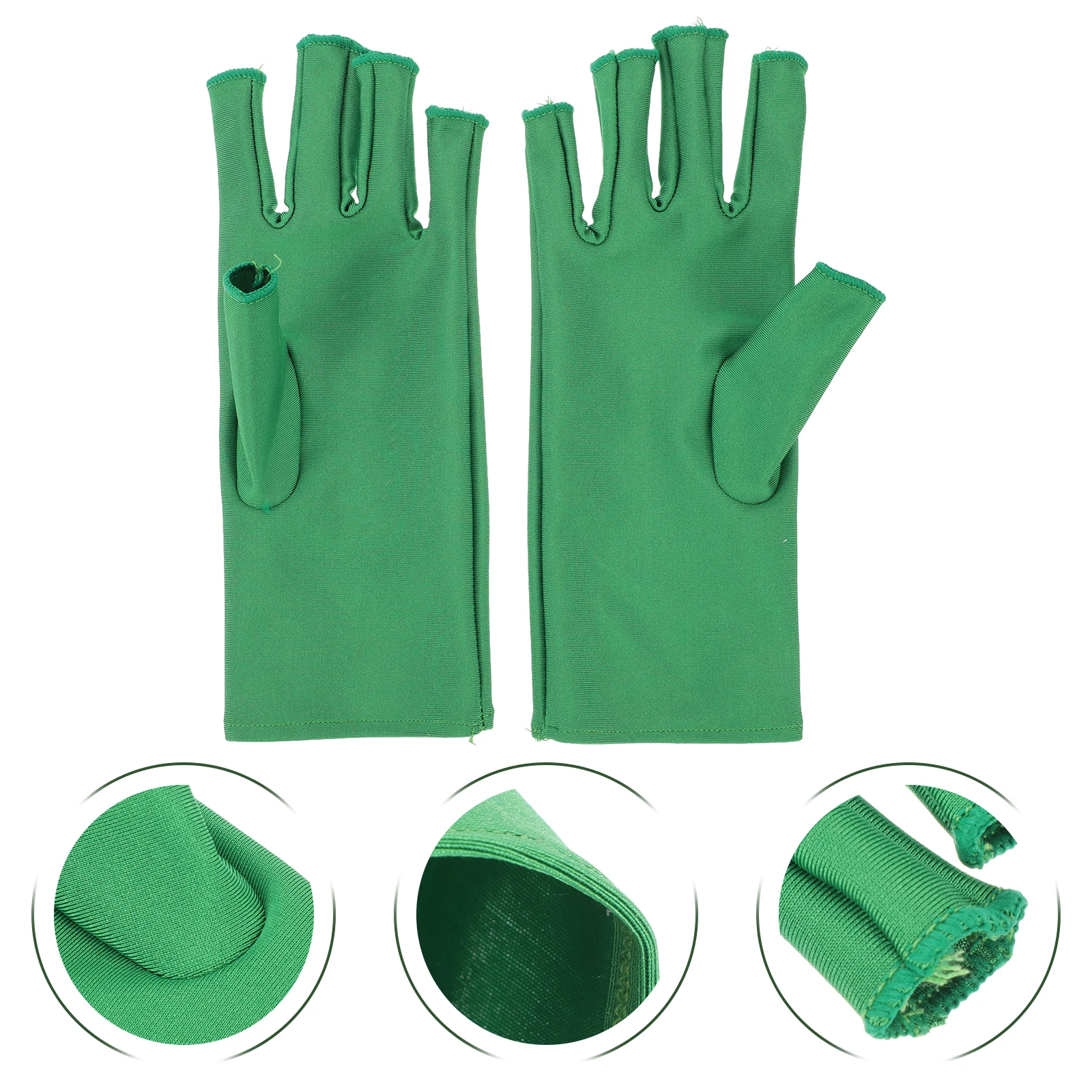 

1Pair Uv Protective Nail Fingerless Manicure Mitts Anti-Uv Shield Phototherapy Gloves Nail Beauty Tools