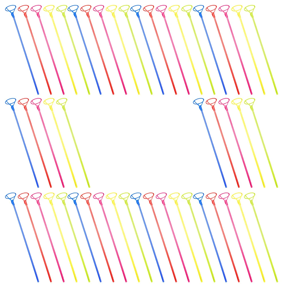 

50Pcs Balloon Sticks Plastic Holder Cups Party Decorations Wedding Birthday Centerpiece Floor Table Balloon Stick with Cup