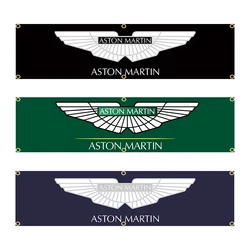 60X240cm Aston Martins Racing Car Banner Flag Polyester Printed Garage or Outdoor Decoration Tapestry