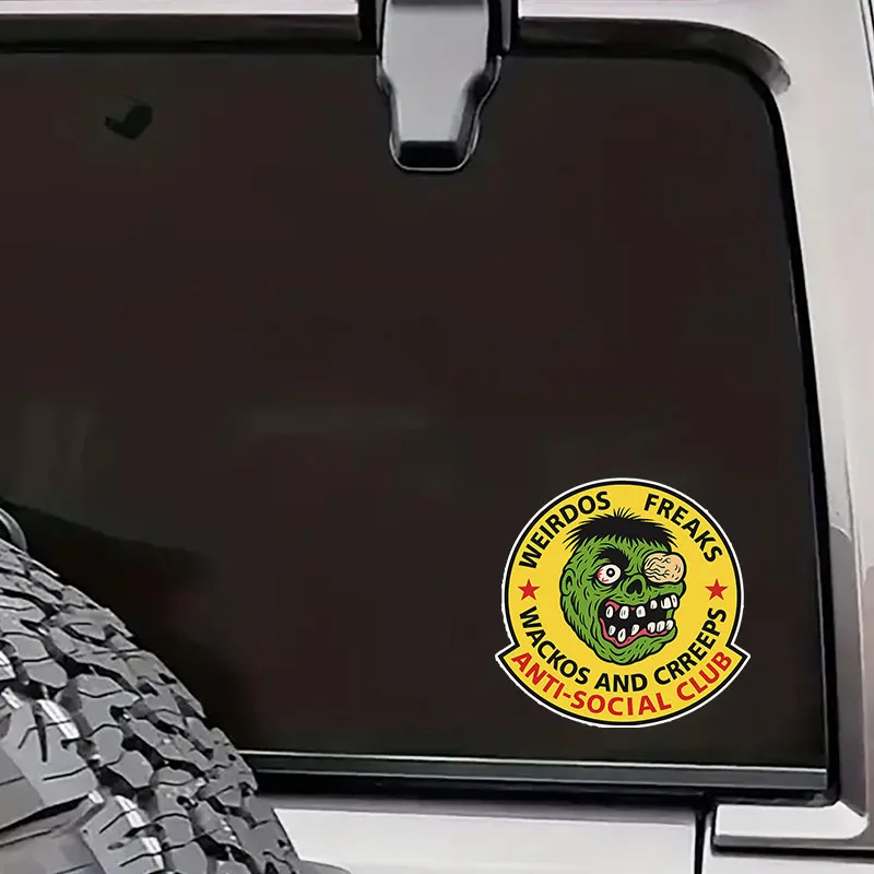 

Виниловая наклейка One Piece Monster Face Club Alien - глаза зомби-монстра, экспресс-самоклеящаяся водонепроницаемая ПВХ подарки на Хэллоуин