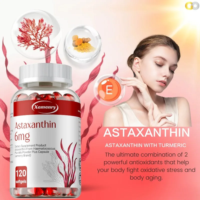 

Astaxanthin - Improves Immunity, Promotes Eye, Joint and Skin Health, Improves Blood Circulation, Increases Energy Levels