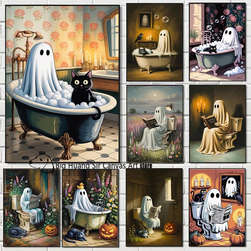 Ghost With Black Ca… - image