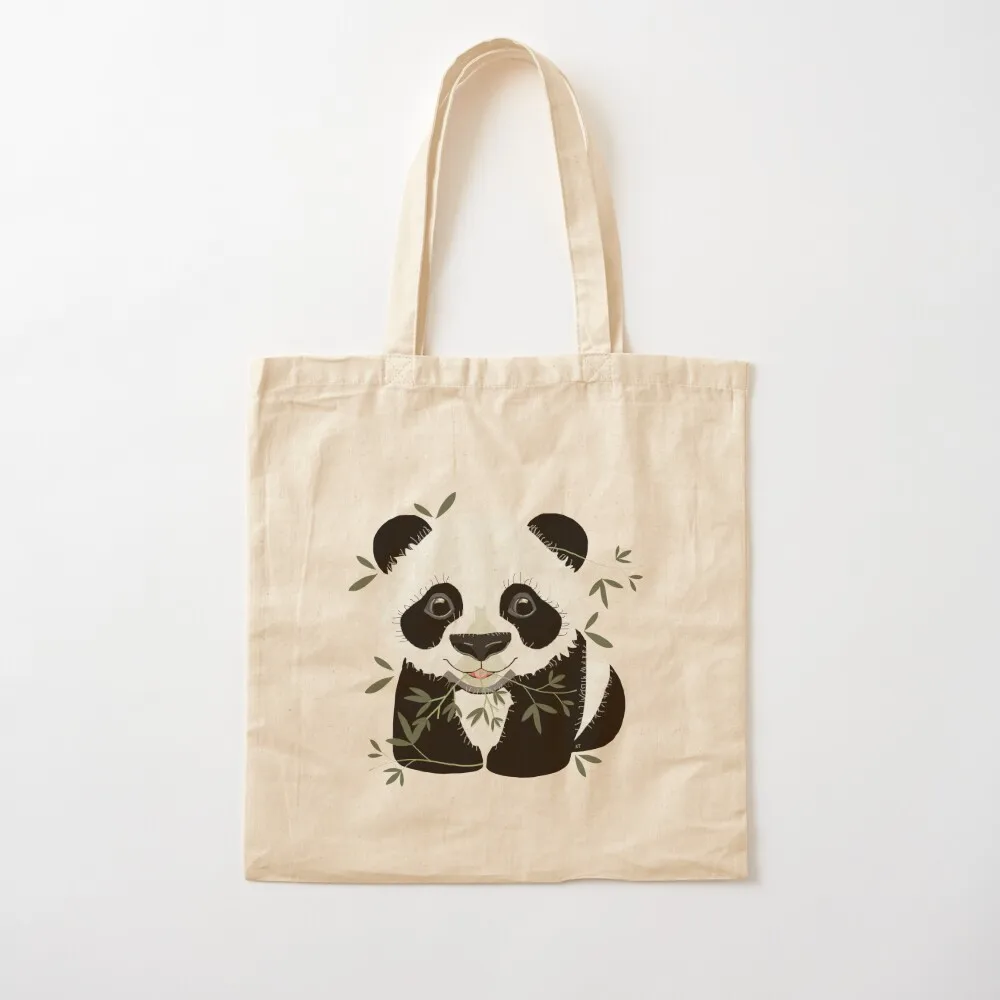 Panda Tote Bag Women's handbag bags for women Canvas stote bag foldable reusable bag