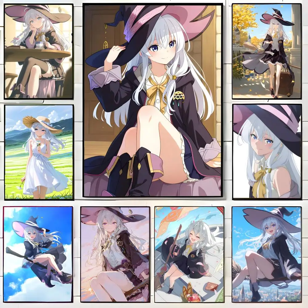 Wandering Anime Wandering Witch The Journey of Elaina Poster Wall Art Print Decorative Mural Home Decor Gift Unframed