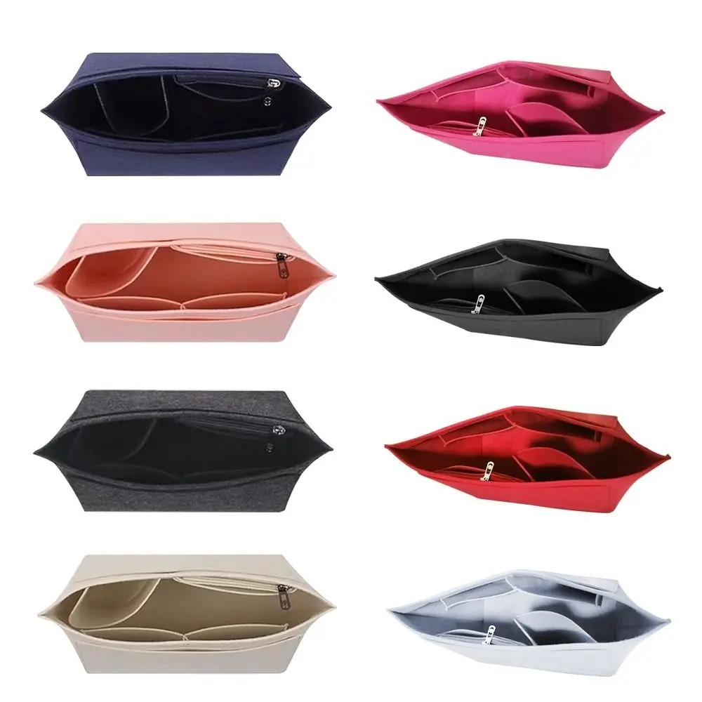 2024 Portable Liner Bag Multi-functional Multi-Pocket Insert Handbag Felt Storage Organizer Bag Organizer For Shell Bag
