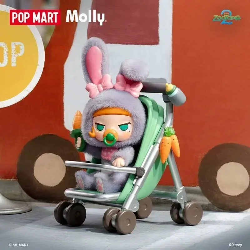 

POPMART 2025 Original Genuine Product MOLLY × Zootopia Collaboration Series Figurine Blind Box Surprise Decorative Birthday Gift