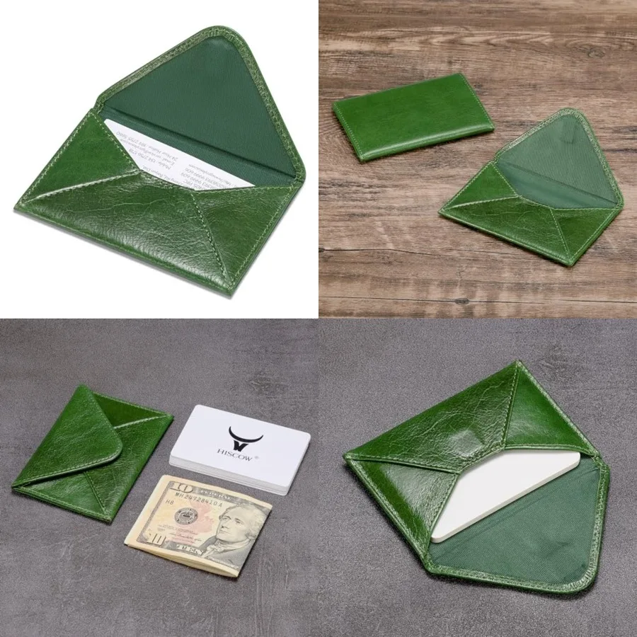 

Envelope Business Card Case with Magnet Closure - Italian Calfskin