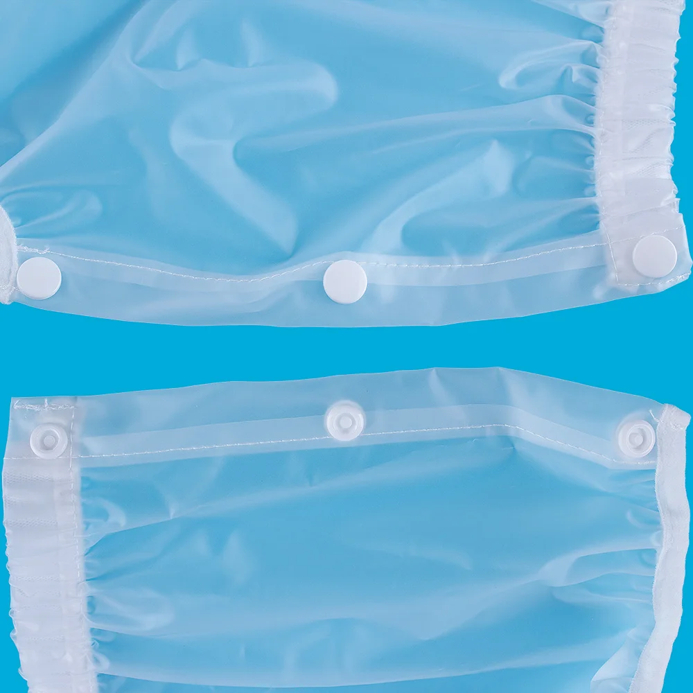 Biodegradable Reusable Adult Diaper Pant - Frosted Waterproof Buttons | Single Layer, Two Side Snap on TPU Fabric Adult Diapers
