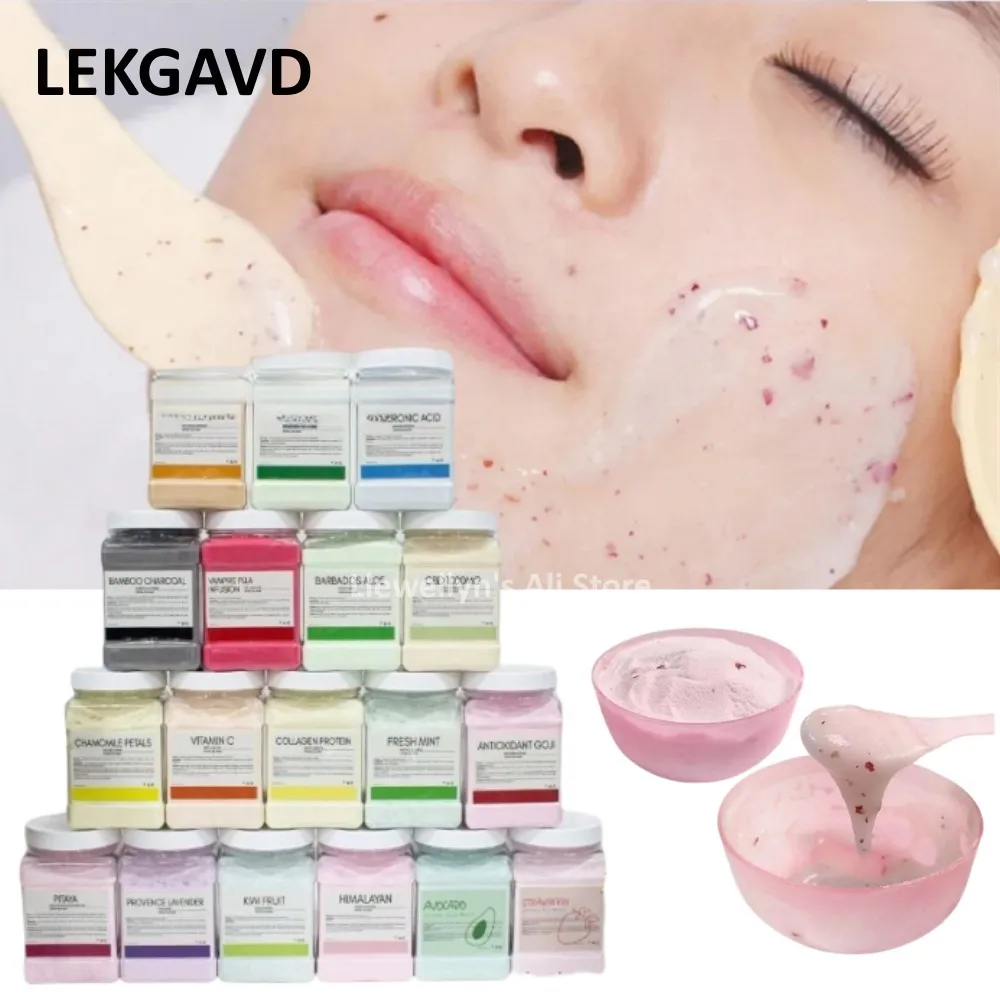 650g Jelly Mask Powder Beauty Salon Soft Film Powder Spa Hydro Anti-Aging Brighten Peel Off Facial Revitalizing Diy Crystal Mask