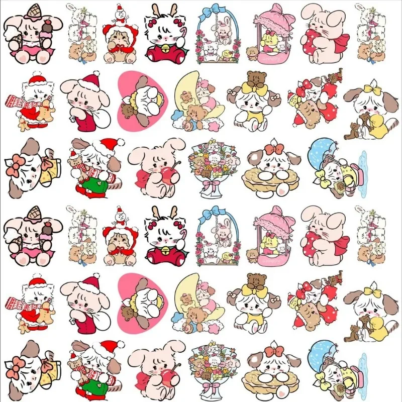 

Cartoon Anime Mikko cat dog rabbit acrylic patch double-layer thick transparent sheet handmade DIY PP clip accessory material