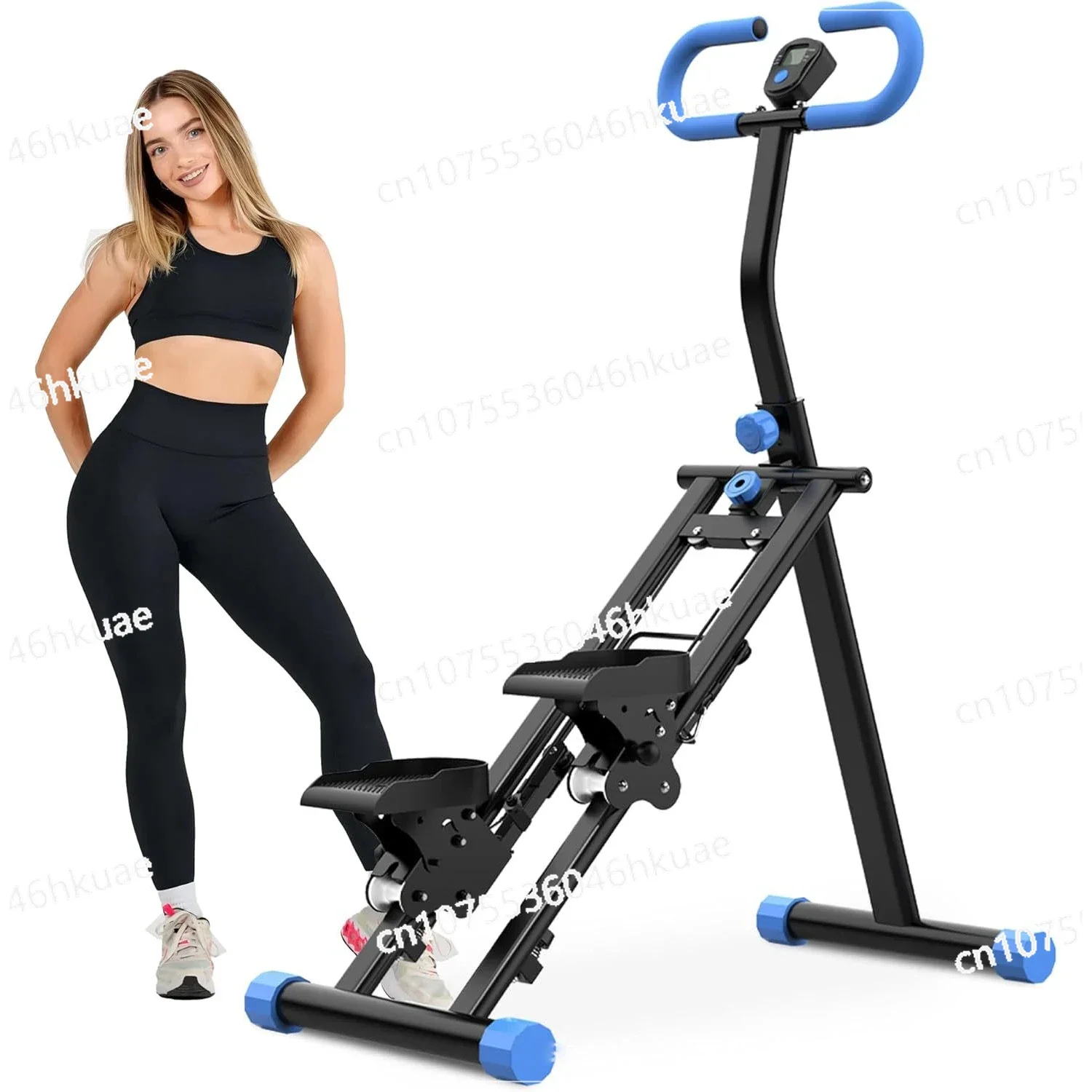 

Horizontal Climbing Machine, Full Body Workout Professional Stepper for Home Gym,