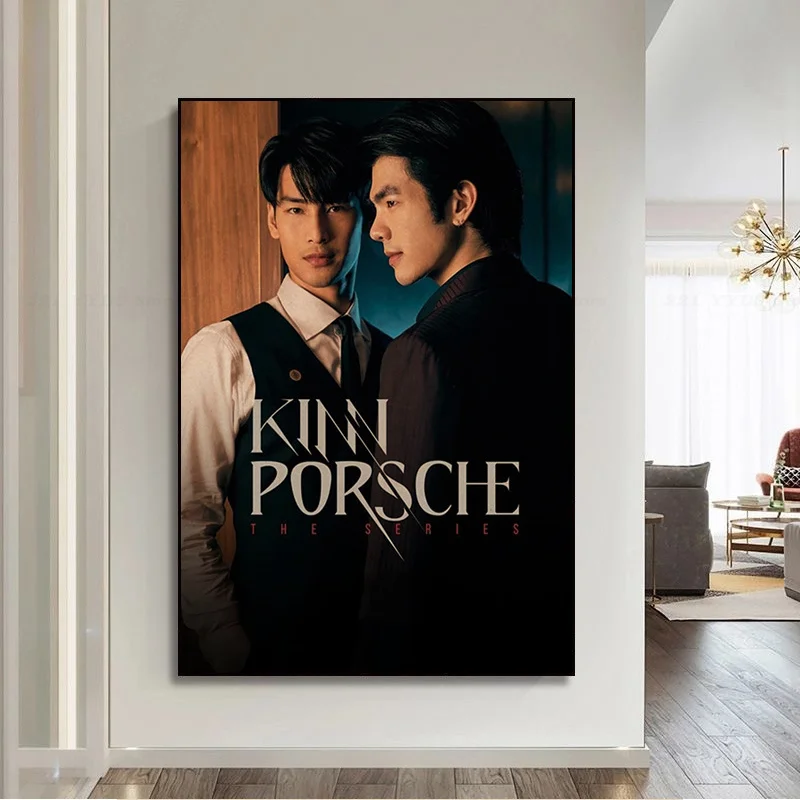 KinnPorsche The Series Movie Posters For Living Room Bar Decoration Kawaii Room Decor