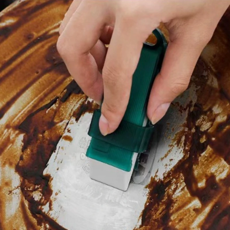 Gomme à effacer réutilisable pour éliminer les taches tenaces de différentes surfaces, brosses de nettoyage pour plaques de cuisson, outils de nettoyage, 1 pièce