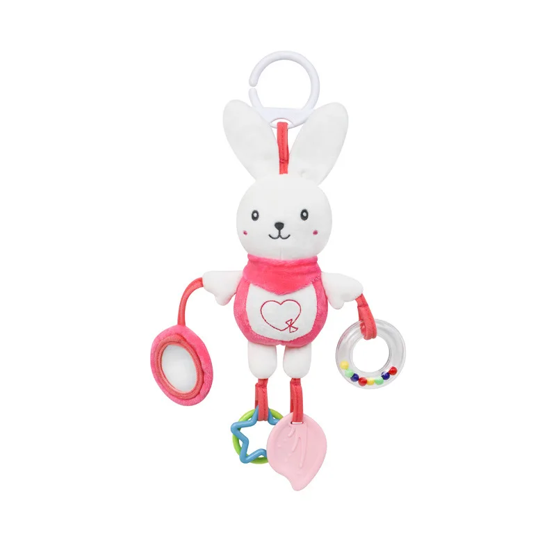 신생아 선물용 플러시 유모차 펜던트 윈드 차임 진정 베드벨과 딸랑이 장난감