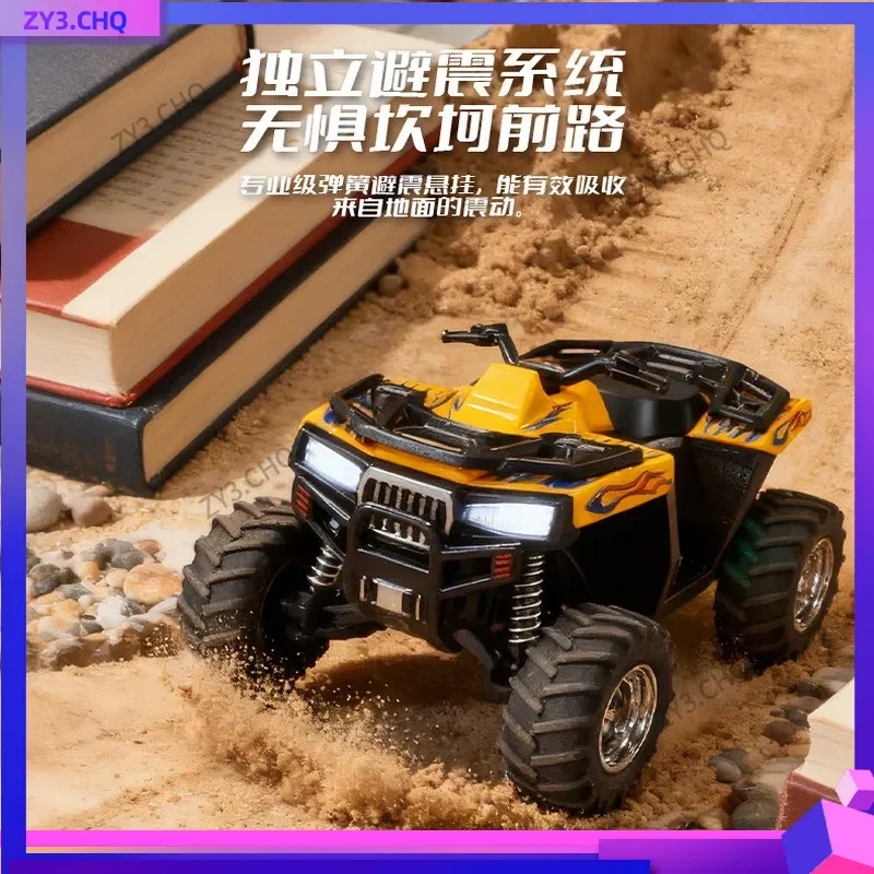 جديد للأطفال سبيكة كبيرة القدم شاطئ امتصاص الصدمات أربع عجلات لعبة أطفال سيارة على الطرق الوعرة دراجة نارية سيارة التحكم عن بعد #3