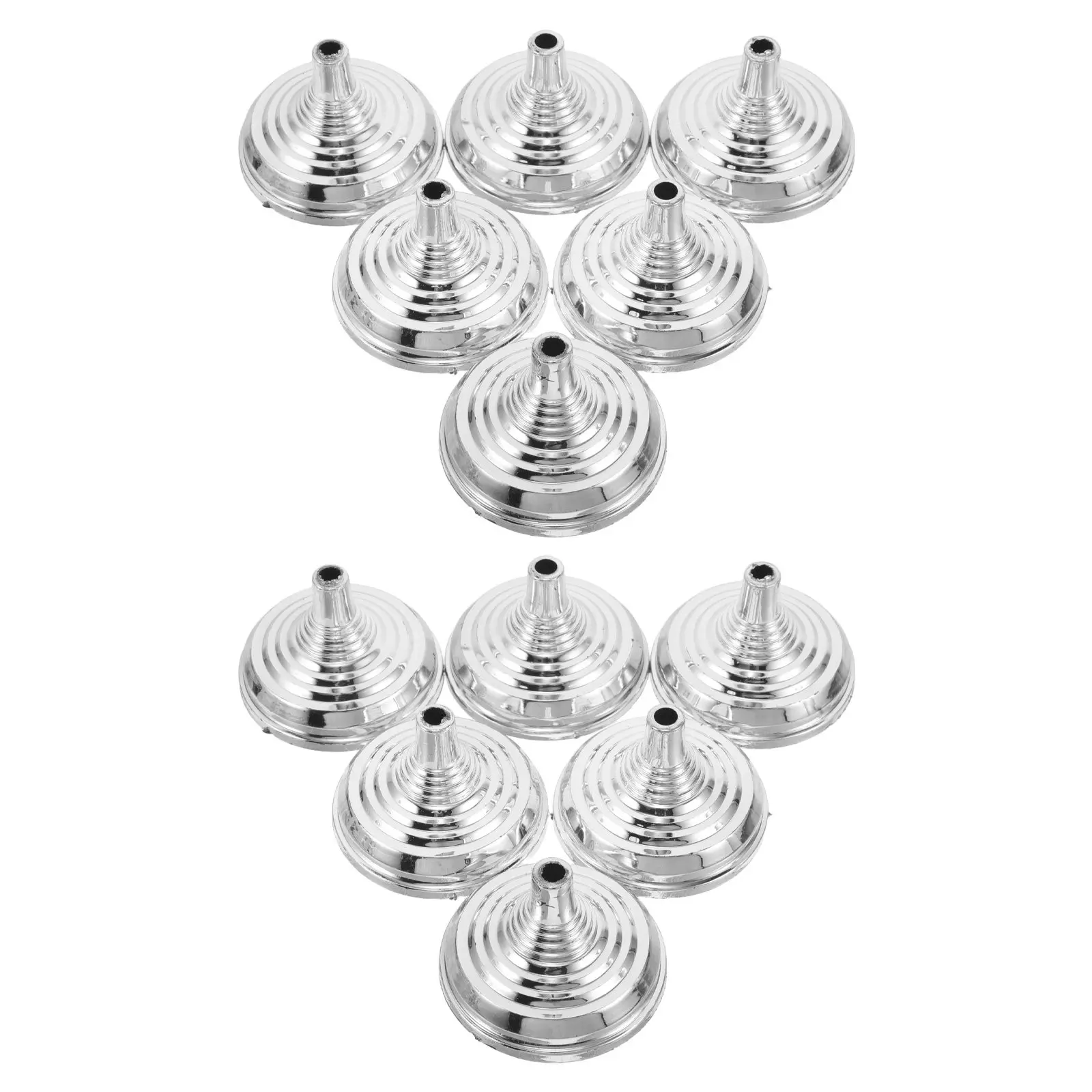 12Pcs Silver Mini Desk Flag Stand Base Compact Stable Round Table Flag Holder for Office Classroom Meeting Conference view 4