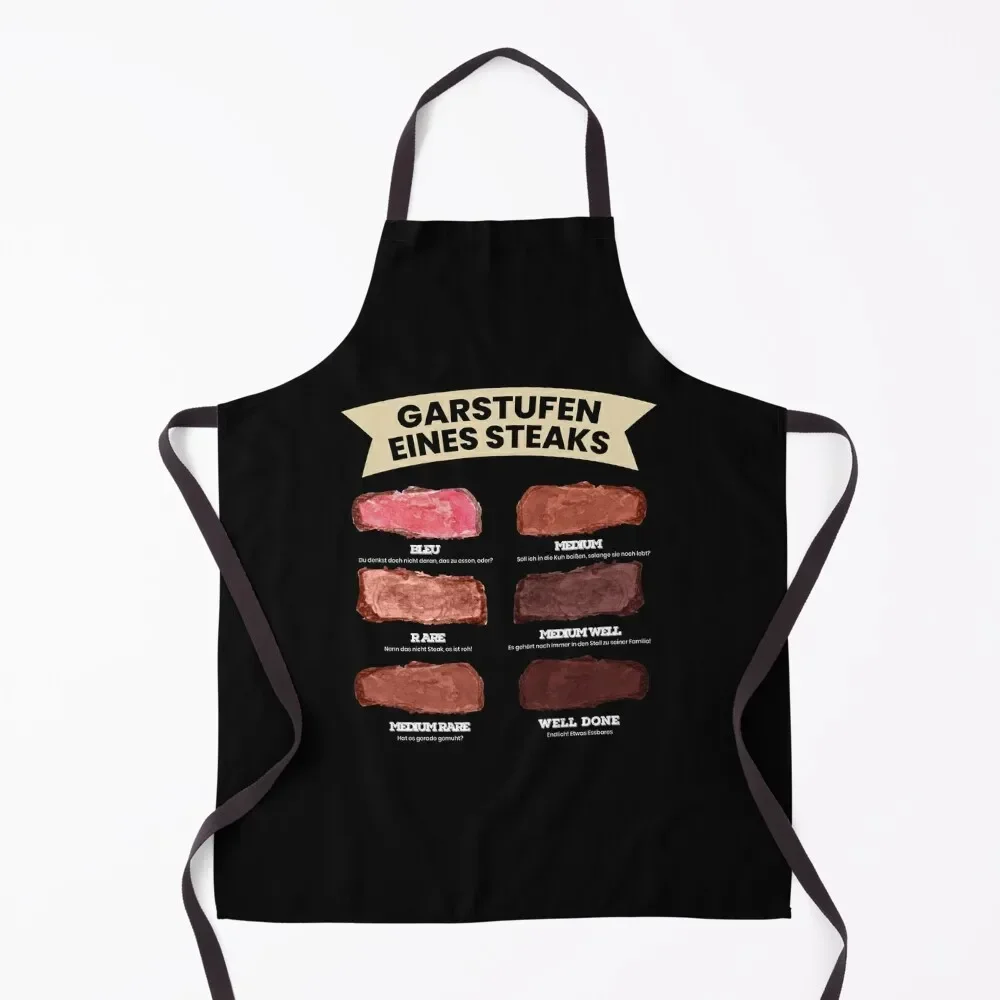 

Cooking Levels Of A Steak Meat Grill BBQ Apron Kitchen Tools Accessories kitchen clothes Apron