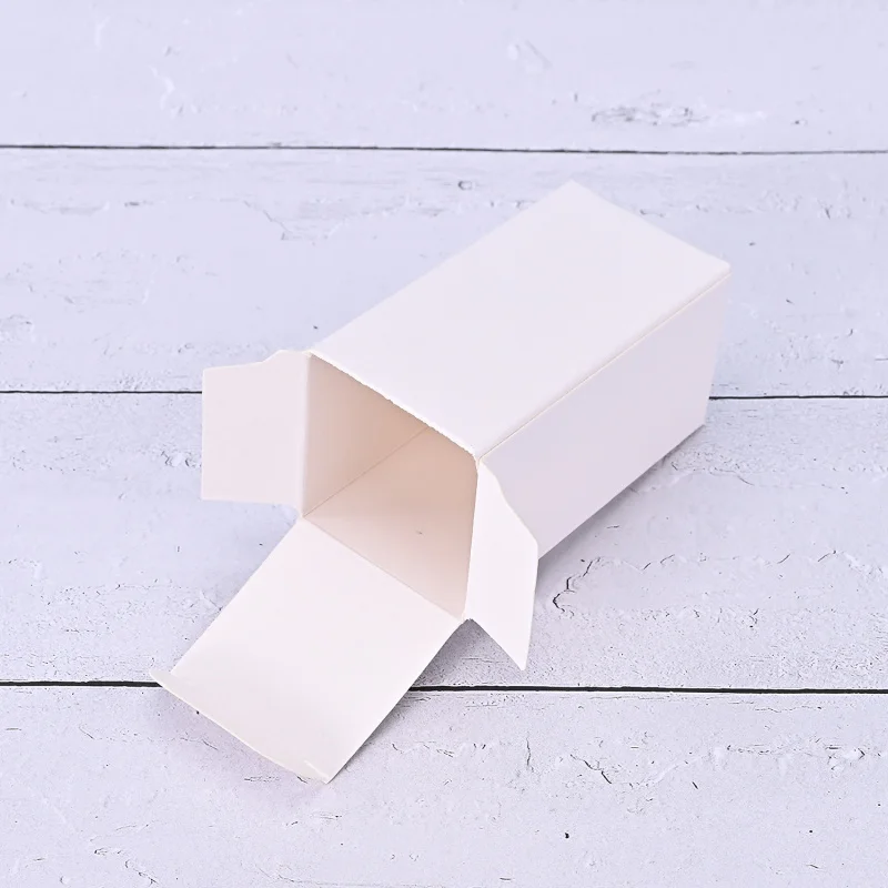 Custom Thickened White Box Universal White Cardboard Box Color Box Corrugated Box Cosmetic Folding Packaging Box Smal
