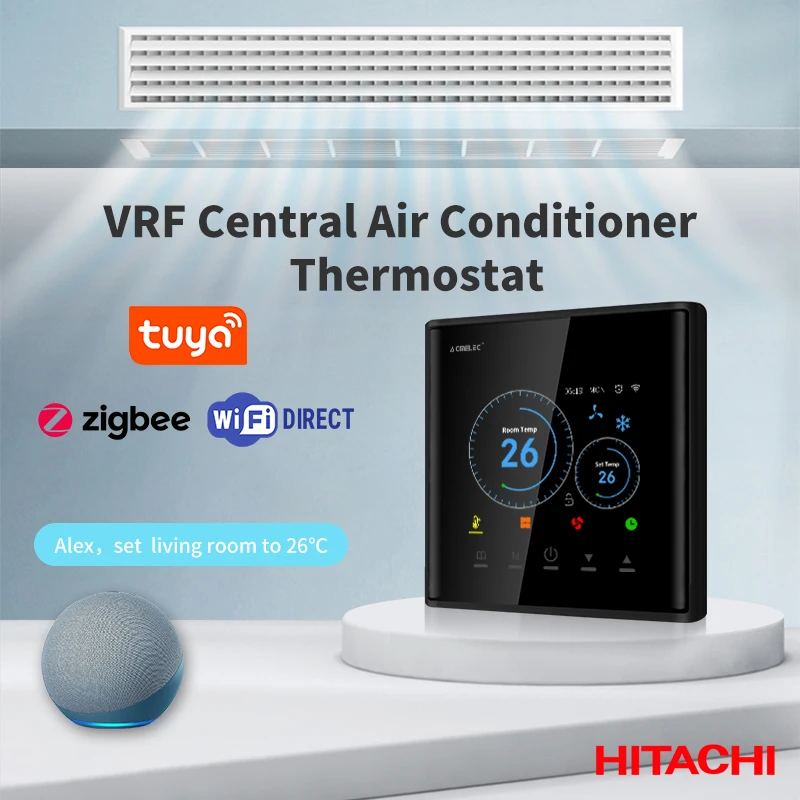 Hitachi VRF Wifi Tuya ZigBee Thermostat Wireless Air conditioning Hitachi Smart Phone Remote Controller Work with Alexa Google