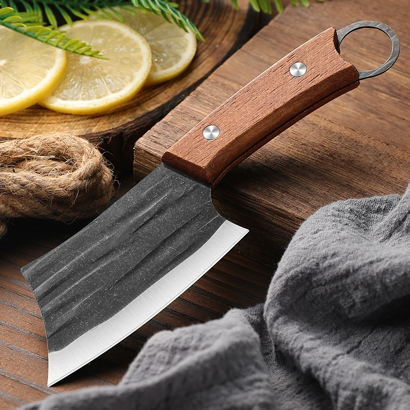 Cleaver Knife Slicing Fish Meat Vegetables Boning Butcher Knife Stainless Steel Wooden Handle Kitchen Knives Chef Cooking Knifes