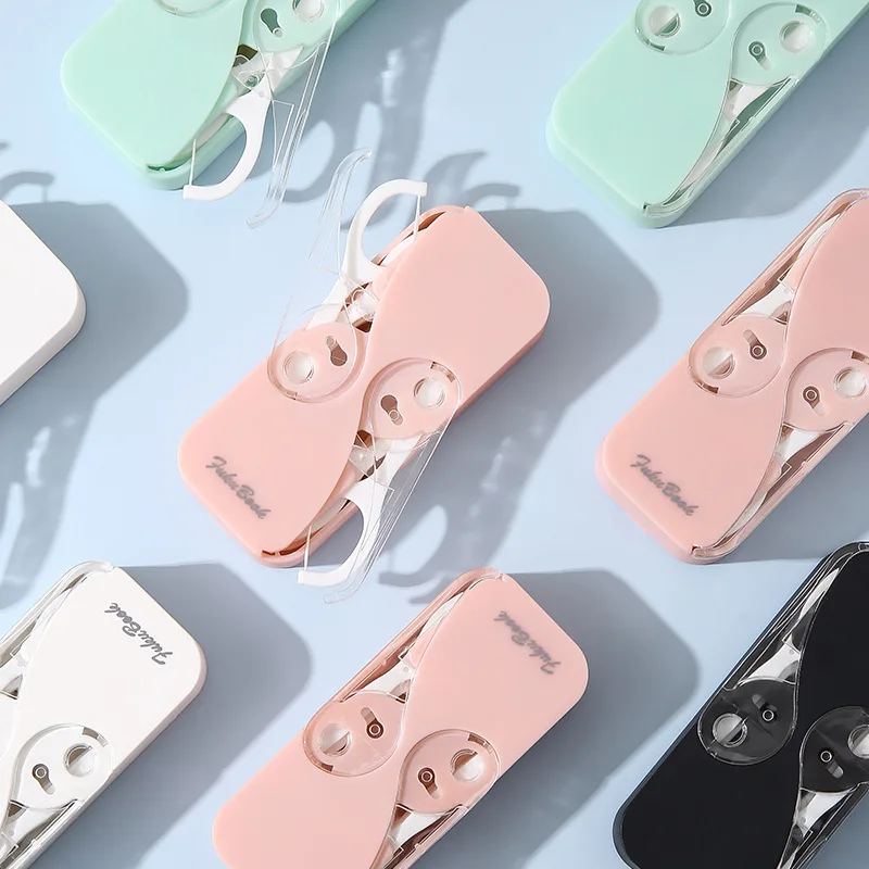 Zahnseide Tragbare Fall Zahnseide Spender für Zähne Reinigung Zahnseide Organizer Mundpflege Press-on Einweg Zahnseide Werkzeug