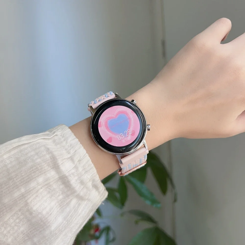 20 مللي متر 18 مللي متر 22 مللي متر الفرقة النايلون لسامسونج غالاكسي ساعة 7 FE 5 برو 4 6 الكلاسيكية 44 مللي متر 40 مللي متر الرياضة سوار كوريا غالاكسي ساعة 7 حزام #6