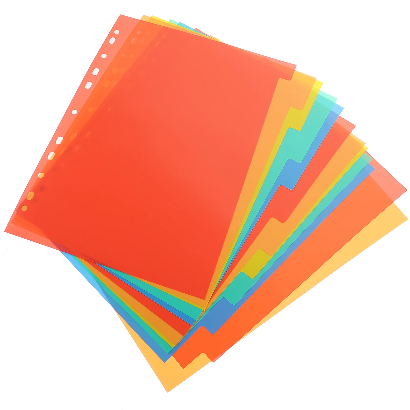 

A4 Index Divider Dividers For Binder Office Page Markers Folder Notepad Plastic Notebook Clips