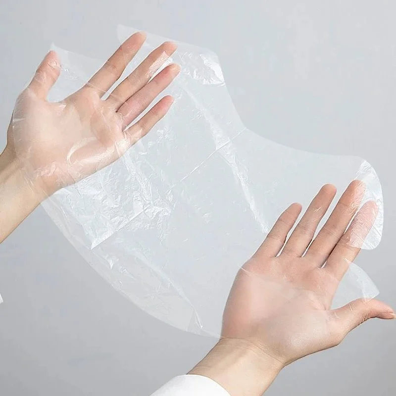 100-500 pz Kit di strumenti per la cura della pelle di bellezza Pellicola di plastica Maschere per il collo Avvolgere trasparenti Maschera per il collo fai da te Adesivi usa e getta Carta per il viso