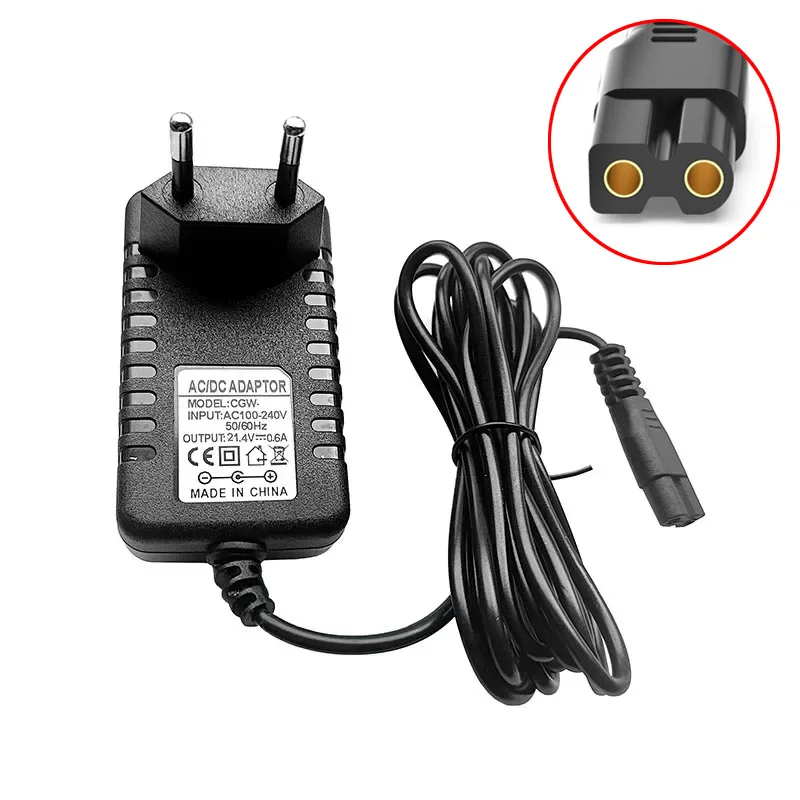 21.4V 0.6A Power Charger Compatible with JIMMY Vacuum Cleaner Replacement ZD12D214060EU Adapter EU/US/AU/UK Plug