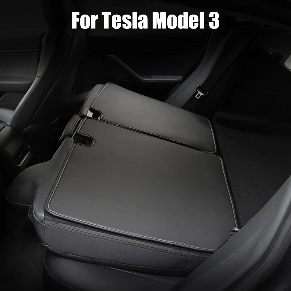 Separate Design Trunk Anti Kick Cushion Comfortable Protection Pad For Tesla Model 3 Y Rear Seat Back Protector