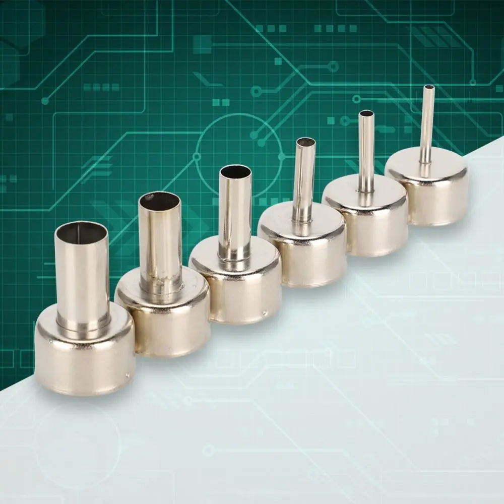 3/4/5/8/10/12mm 858D Heißluft Rework Station Düse Hohe Temperatur Runde Düse Form für SMD Rework Station Zubehör