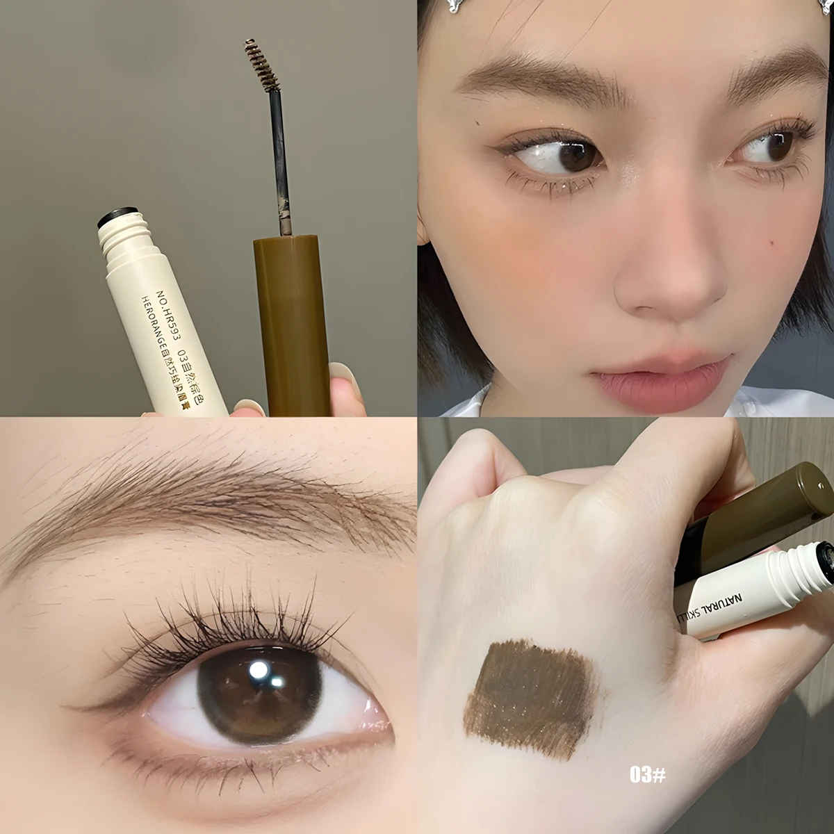 1PCS 4 Shades Eyebrow Gel, Waterproof Long-Lasting Brow Mascara, Smudge-Proof Eyebrow Dye Cream With Natural Styling Finish, Mak