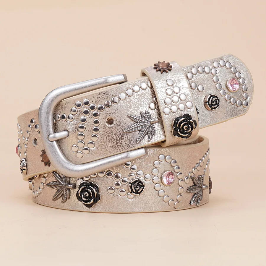 Women Genuine Leather Belt  Female Waistband Genuine Leather Strpe Width:3.5cm,95-115cm
