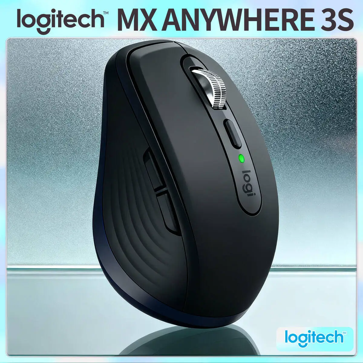 

Компактная мышь Logitech MX Anywhere 3S, эргономичный дизайн, перезаряжаемая, с быстрым прокруткой для портативных ПК Mac