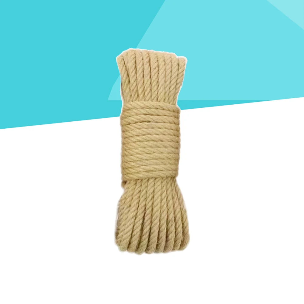 30M Diameter 12mm Touw Natuurlijke Dikke Jute Touw Sterke String Craft Twine voor DIY Ambachten Kerstcadeau Verpakking