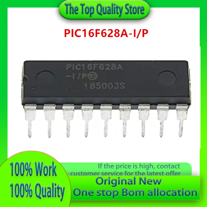 1PCS/5PCS/10PCS PIC16F628A-I/P PIC16F628A DIP-18