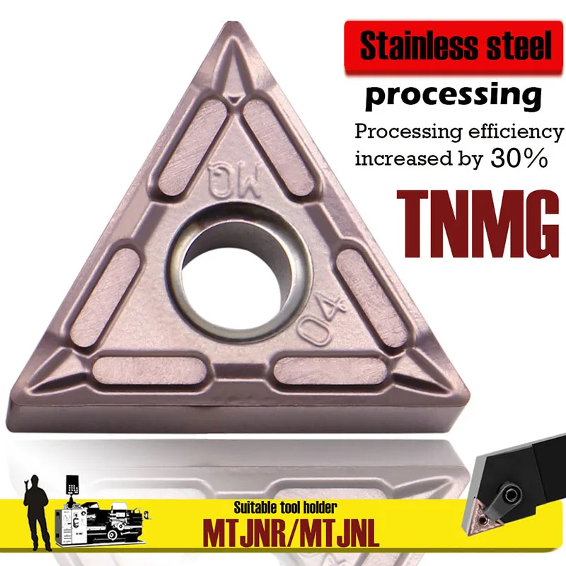 TNMG160404 MQ WM1125 herramientas de torneado externo de inserción de carburo herramientas de torno CNC de alta calidad para acero inoxidable TNMG