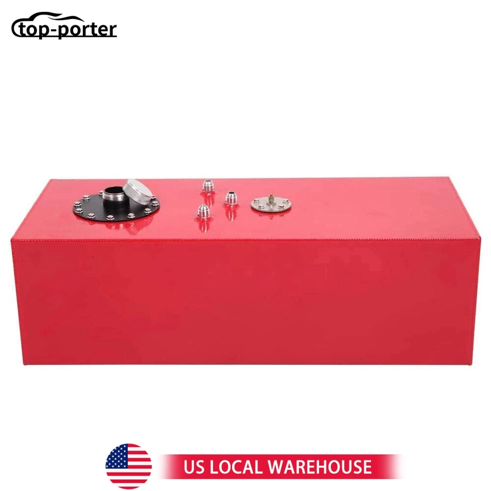 

15 Gallon Fuel Tank Race Fuel Cell Gas Tank with Cap Level Sender Aluminum For Street Racing For Track Cars For Truck For SUVs